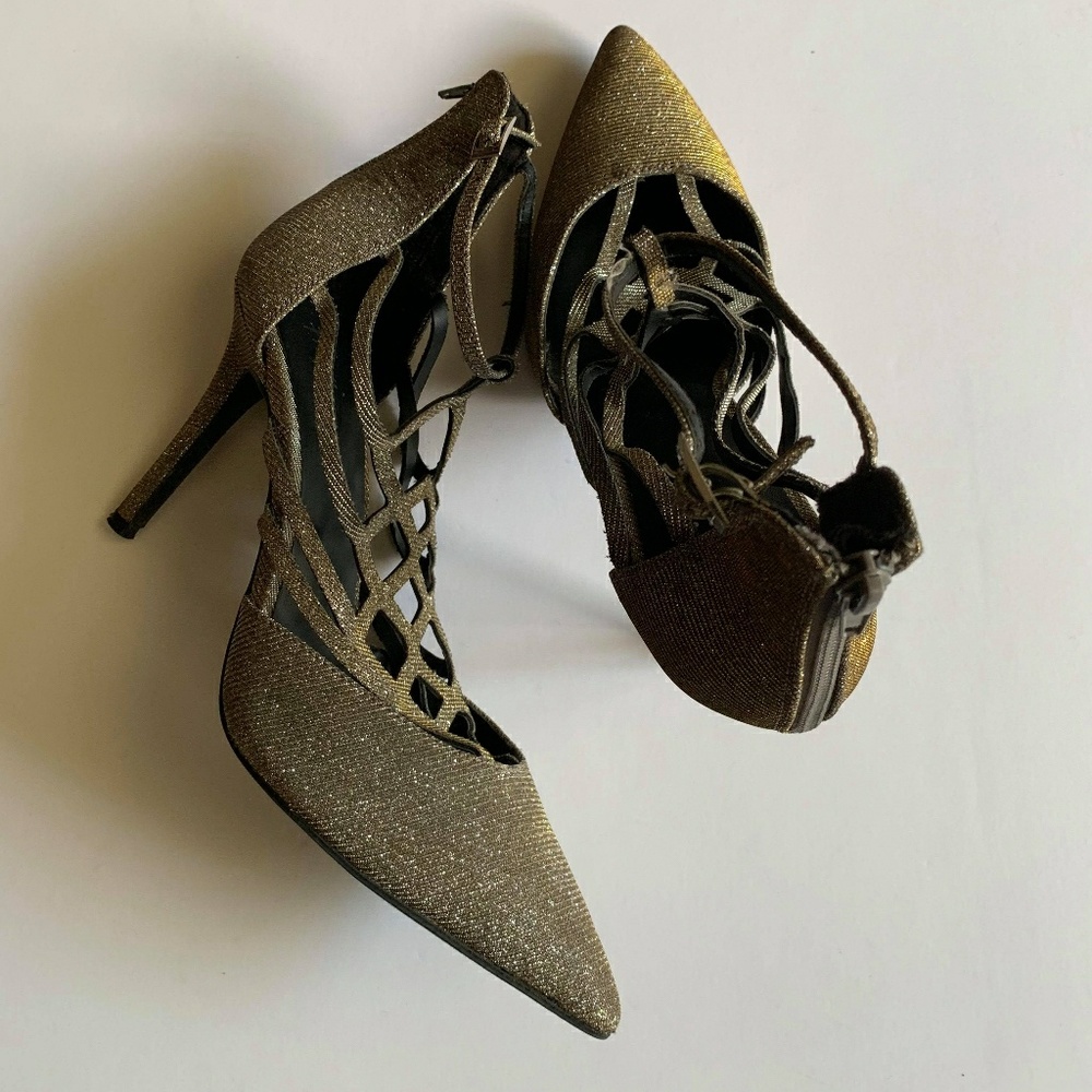 Gold/Silver Simmer Heels